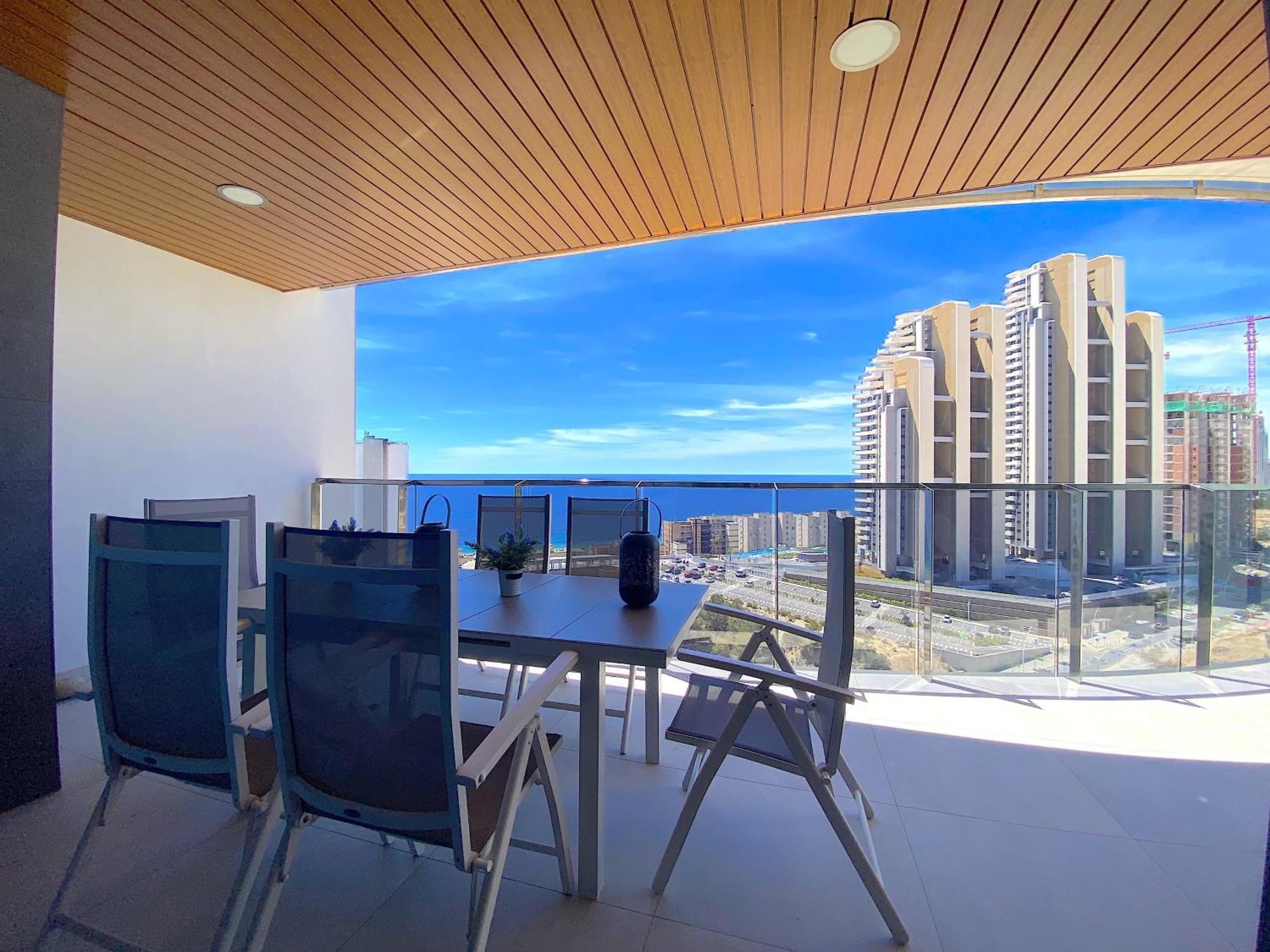 Lujoso Apartamento con Vista al Mar - SUNSET WAVES Benidorm Exterior foto